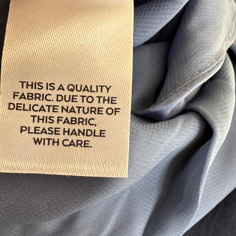 SOLD Lulus Constantine Slate Blue Satin Maxi Dress Gown Old Hollywood Medium - Picture 10 of 11